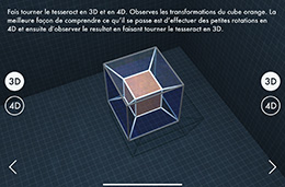 Capture d'écran de l'application La Quatrième dimension